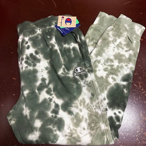 Champion Mens Multicolor Custom Dye Elastic Waist Tapered Leg Sweatpants Sz L XL - Picture 1 of 5